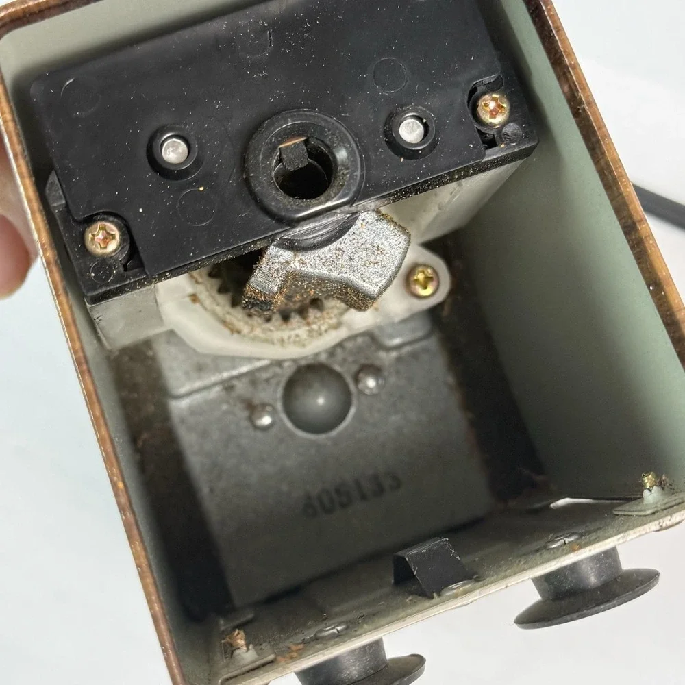 Vintage Panasonic Electric Pencil Sharpener Auto Stop Woodgrain KP-77 Japan